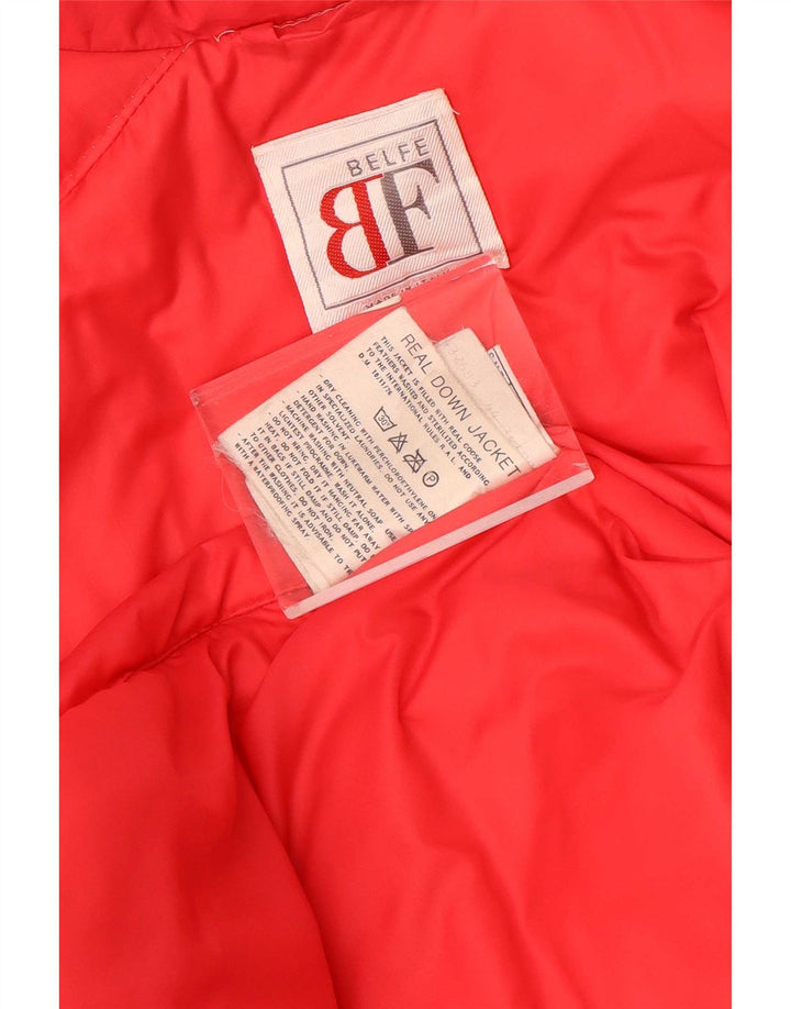 Dwurzędowy, oversize'owy płaszcz damski Belfe UK 14 Medum Red