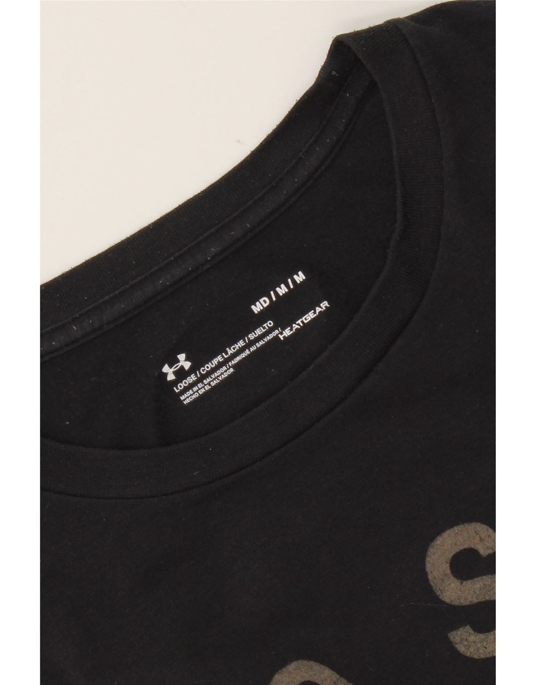 Męski t-shirt z grafiką Under Armour Heat Gear, średni czarny