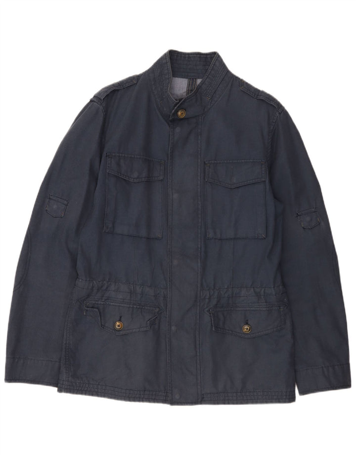 Męska kurtka wojskowa MASSIMO DUTTI UK 36, mała, granatowa