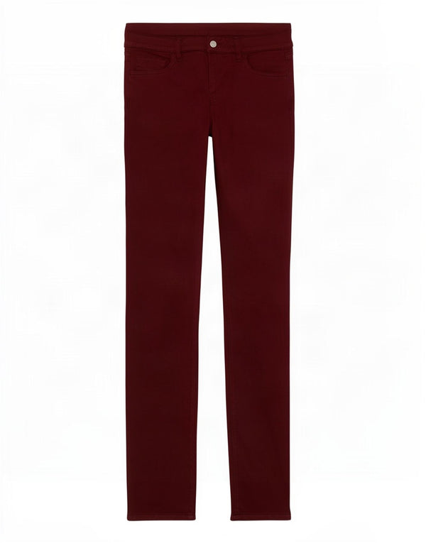 Męskie spodnie typu slim casual Carhartt W30 L32 Burgundowa bawełna