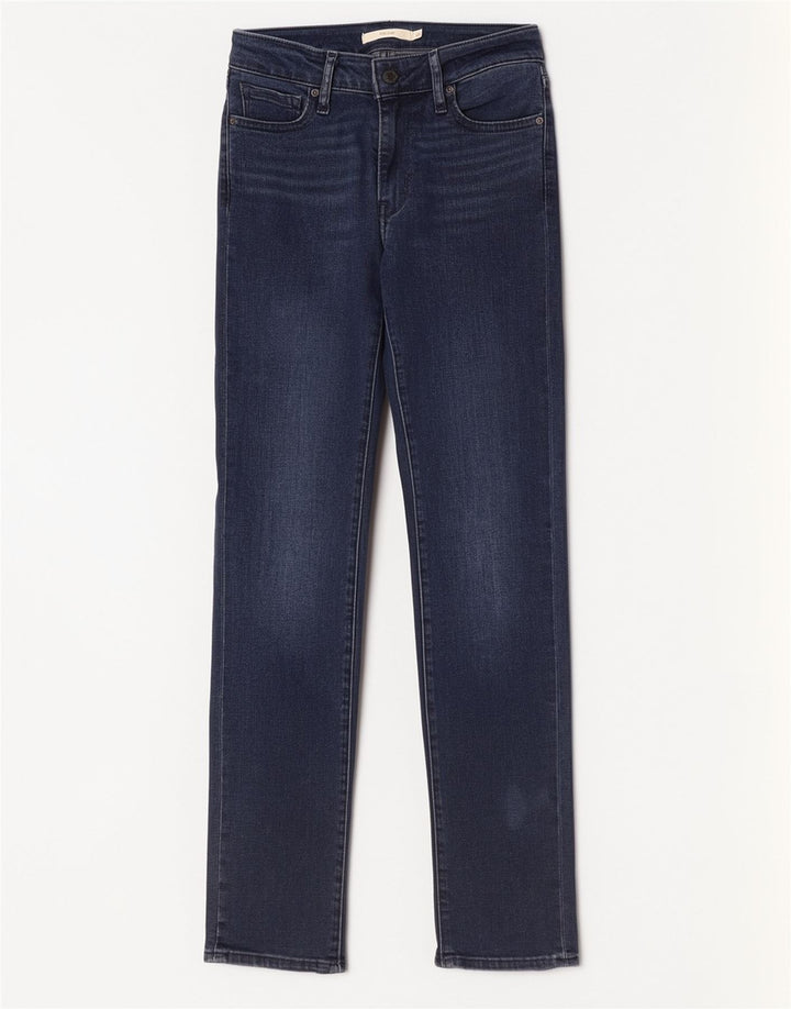 Damskie jeansy Levi's 712 Slim W26 L30 Granatowa bawełna