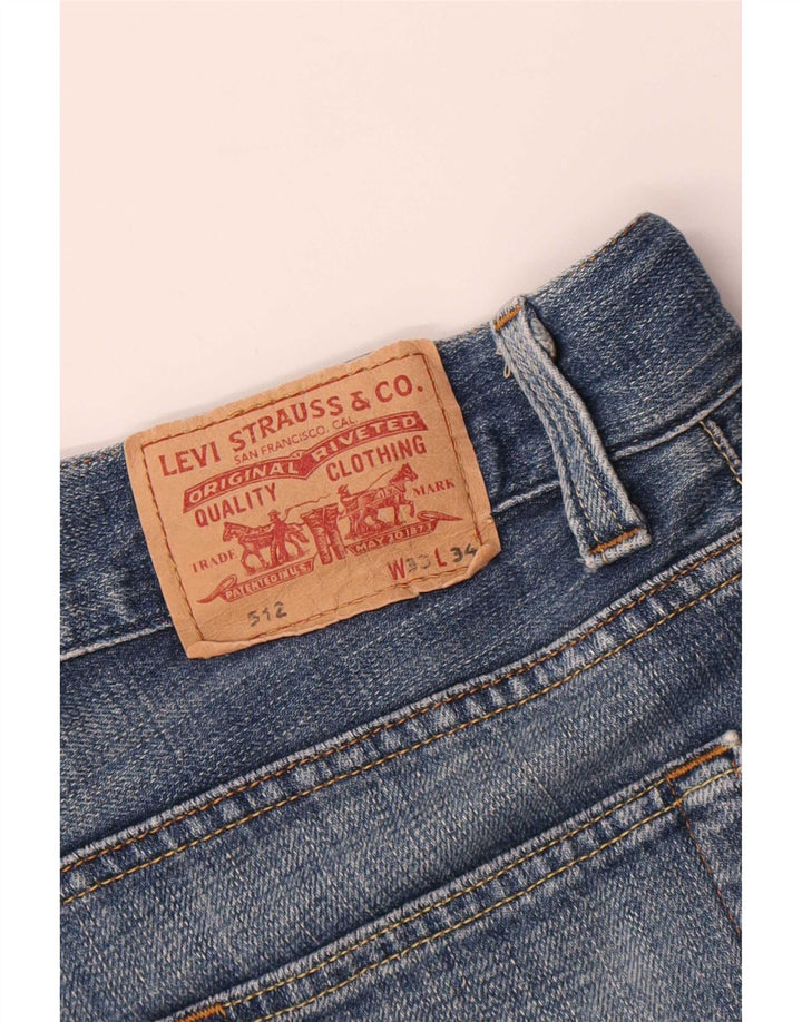 Męskie jeansy Levi's 512 Bootcut W33 L31 Niebieska bawełna
