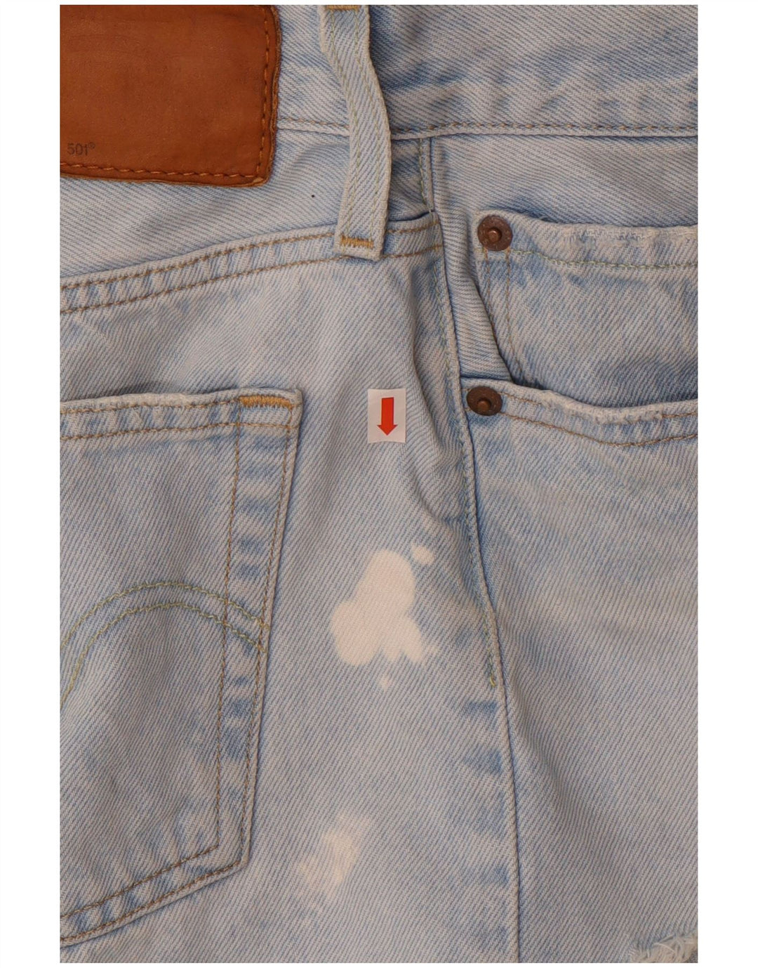 Damskie spodenki jeansowe Levi's 501 W27 Małe, niebieskie, bawełniane