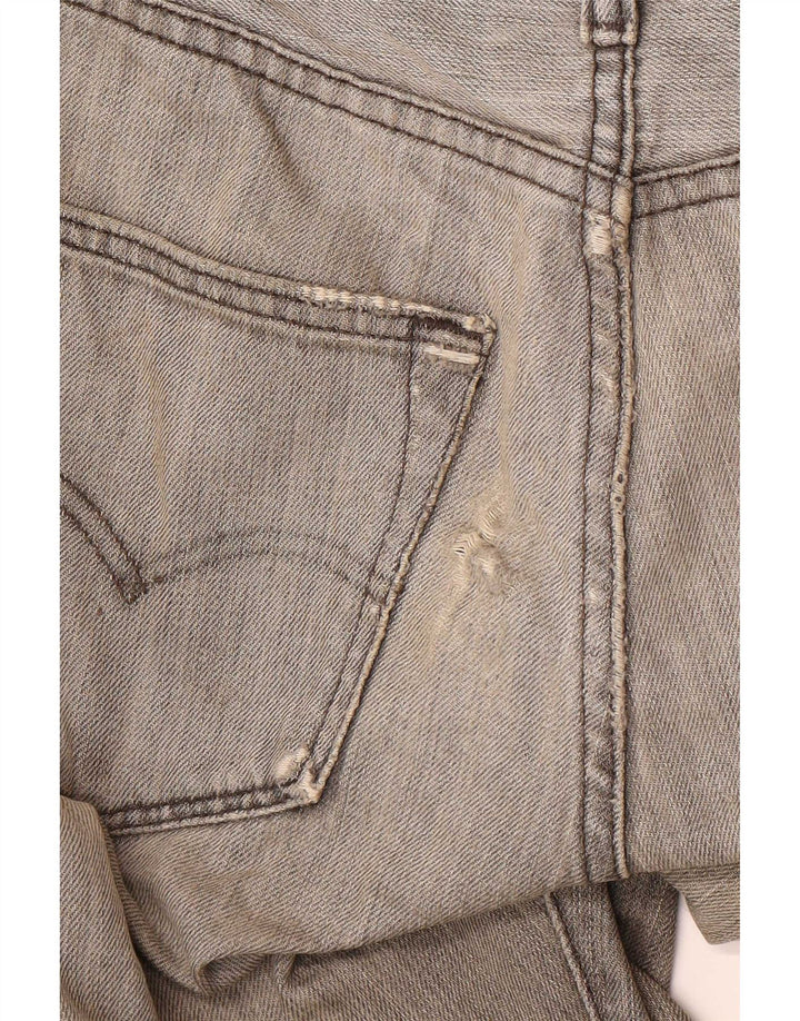 Damskie jeansy Levi's 501 Straight W30 L32 Szara bawełna
