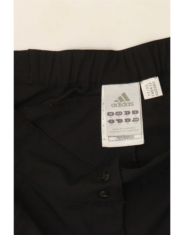 Damskie spodenki sportowe Adidas Climalite Regular UK 10, małe, czarne, poliestrowe