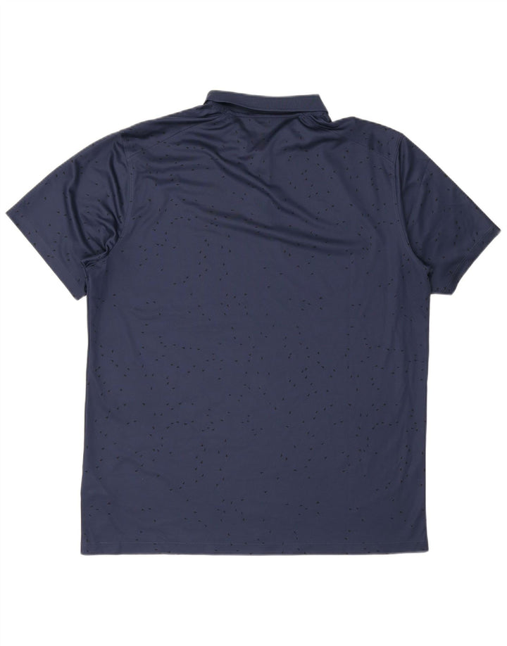 Męska koszulka polo Nike Dri Fit Standard Fit, duża, granatowa, z poliestru