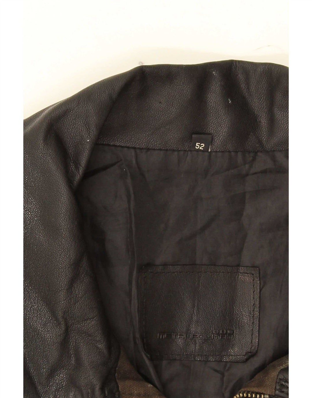 Męska kurtka skórzana Metropolitan IT 52 XL Czarna skóra