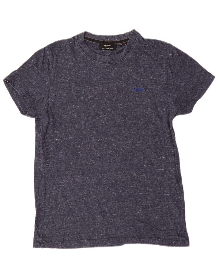 T-shirt męski Superdry Średni, granatowy, bawełniany w cętki