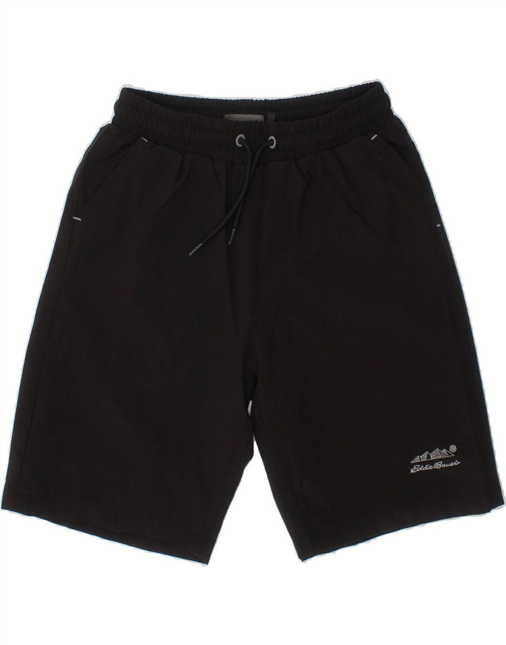 EDDIE BAUER Boys Sport Shorts 7-8 Years Small Black Polyester Vintage Eddie Bauer and Second-Hand Eddie Bauer from Messina Hembry 