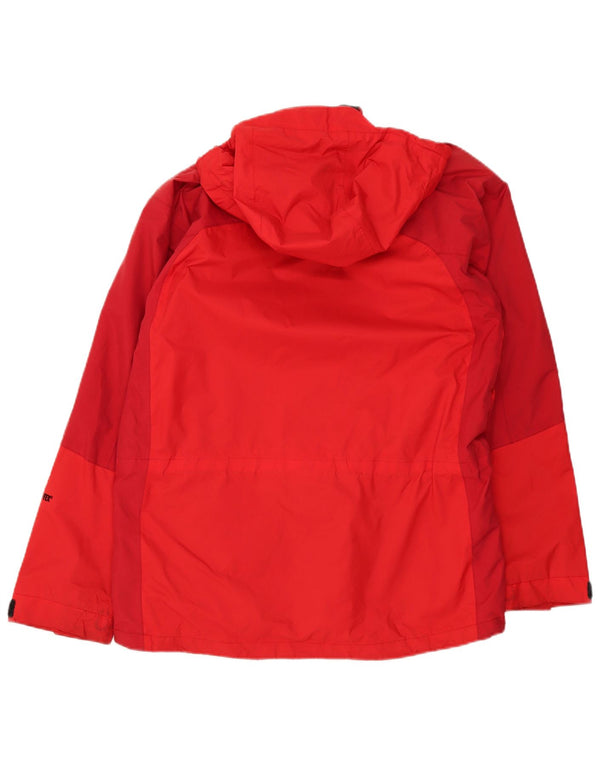 Męska kurtka przeciwdeszczowa z kapturem The North Face UK 36 Small Red Colorblock Nylon