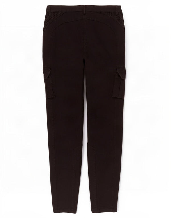Spodnie damskie Zara Slim Cargo EU 40 Medium W30 L30 Czarna bawełna