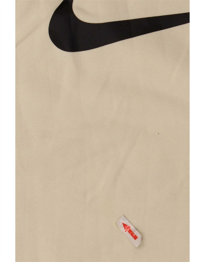 Męska bluza z grafiką Nike, średnia, złamana biel, bawełna z blokami kolorów