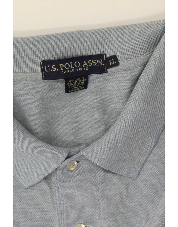 US Polo Assn. Koszula męska XL, niebieska, bawełniana