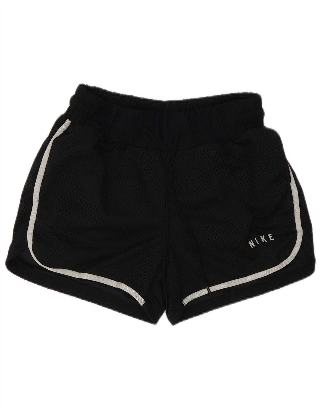 NIKE Womens Sport Shorts UK 10 Small  Black Polyester