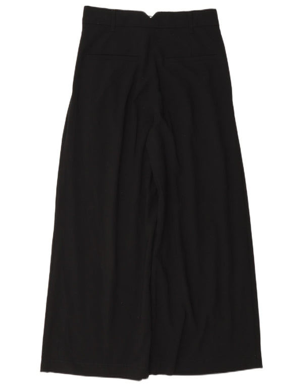 Damskie spodnie chino z wysokim stanem Zara XS W24 L26 Czarny poliester