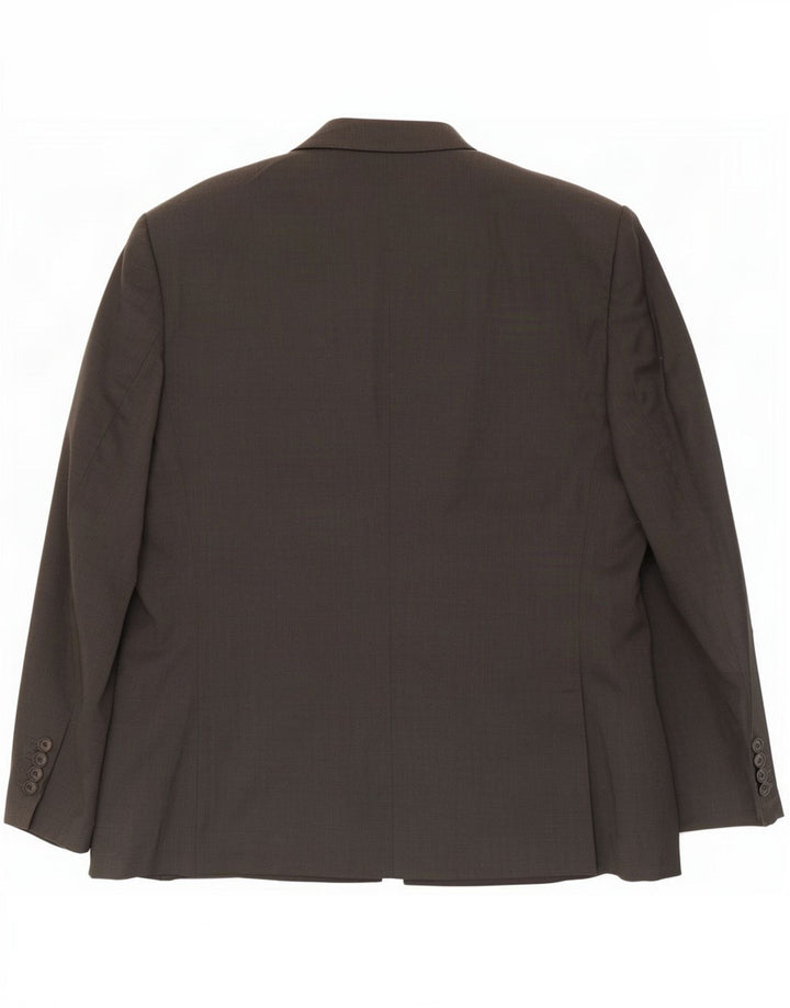 Marks & Spencer Męska marynarka zapinana na 2 guziki o regularnym kroju, UK 46 XL, szara wełna