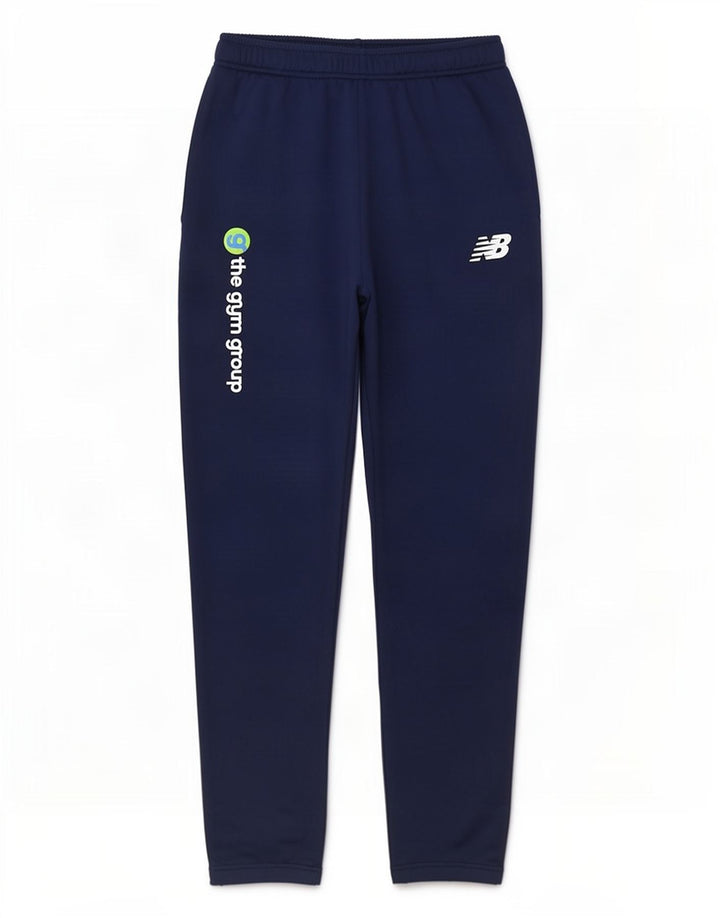 Męskie spodnie dresowe New Balance z grafiką, średni granatowy poliester