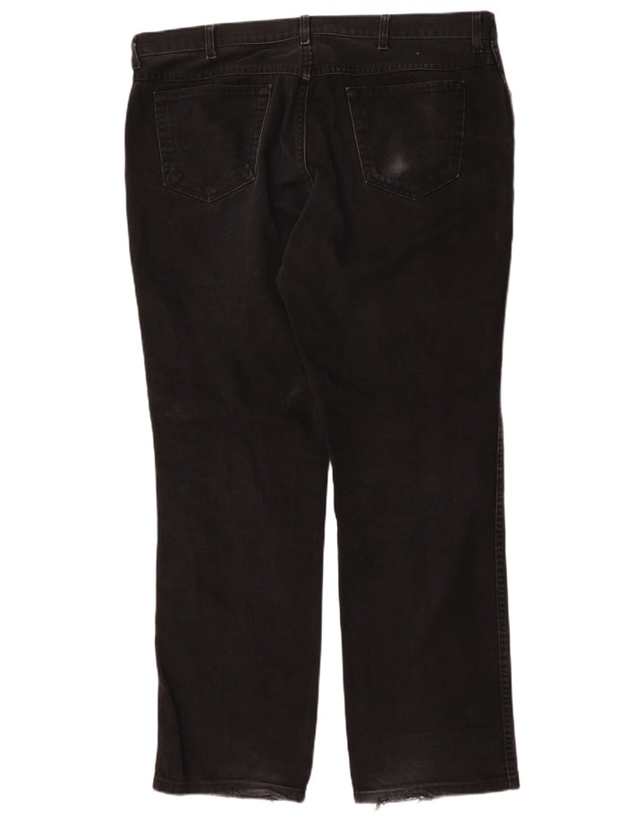 Męskie jeansy Wrangler Texas Straight W42 L34, czarne, bawełniane