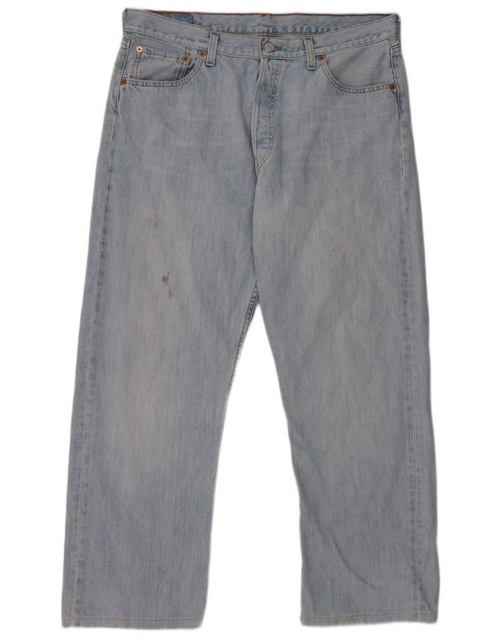 Męskie jeansy Levi's 501 Straight W36 L28 Niebieskie bawełniane