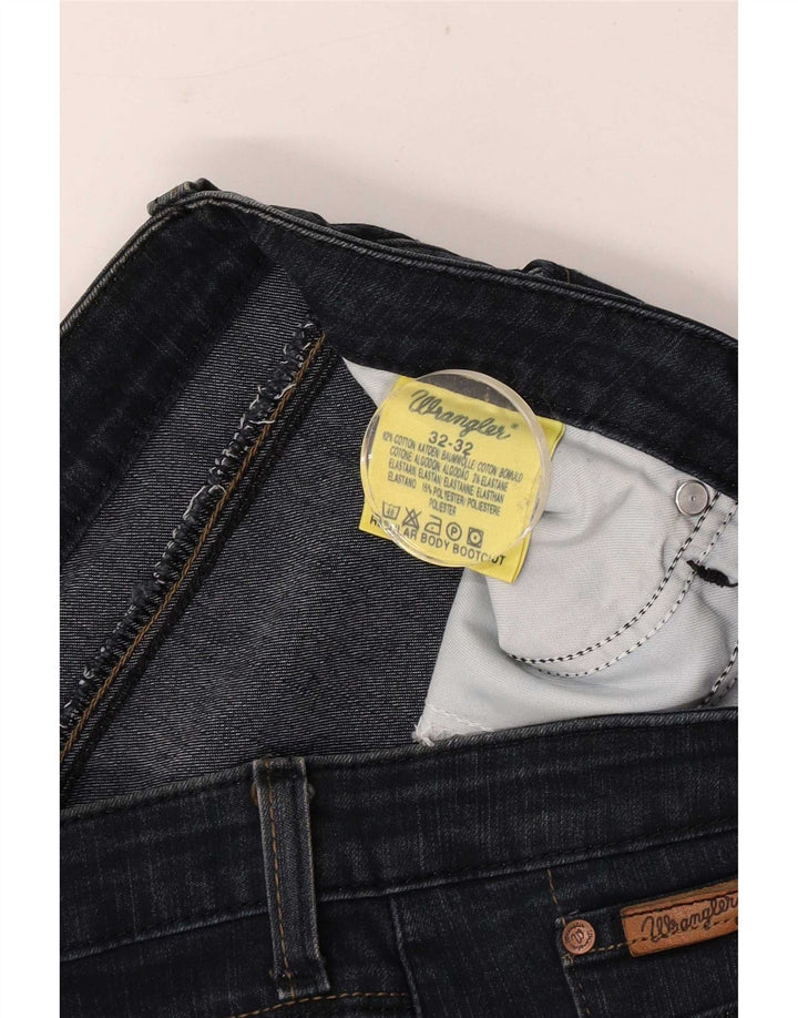 Damskie jeansy Bootcut Wrangler W32 L32 Granatowe, bawełniane