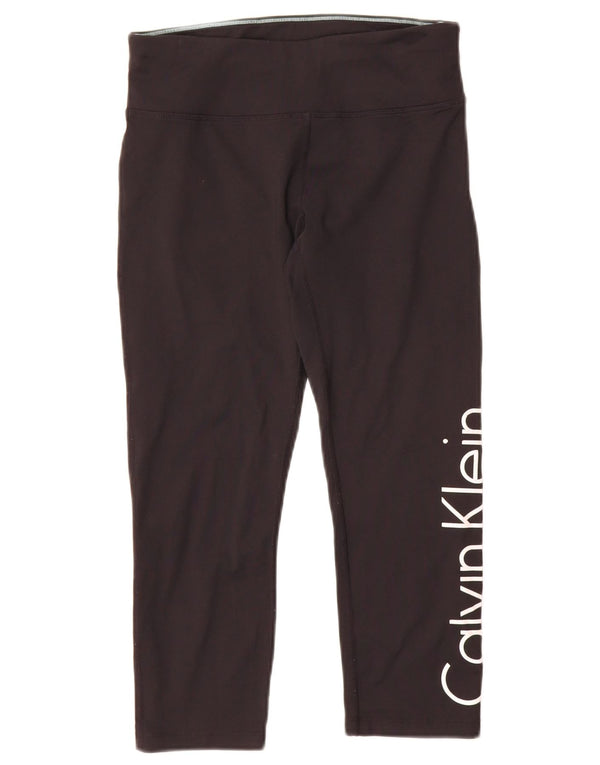 Damskie legginsy Calvin Klein Graphic UK 10 Small, czarny nylon
