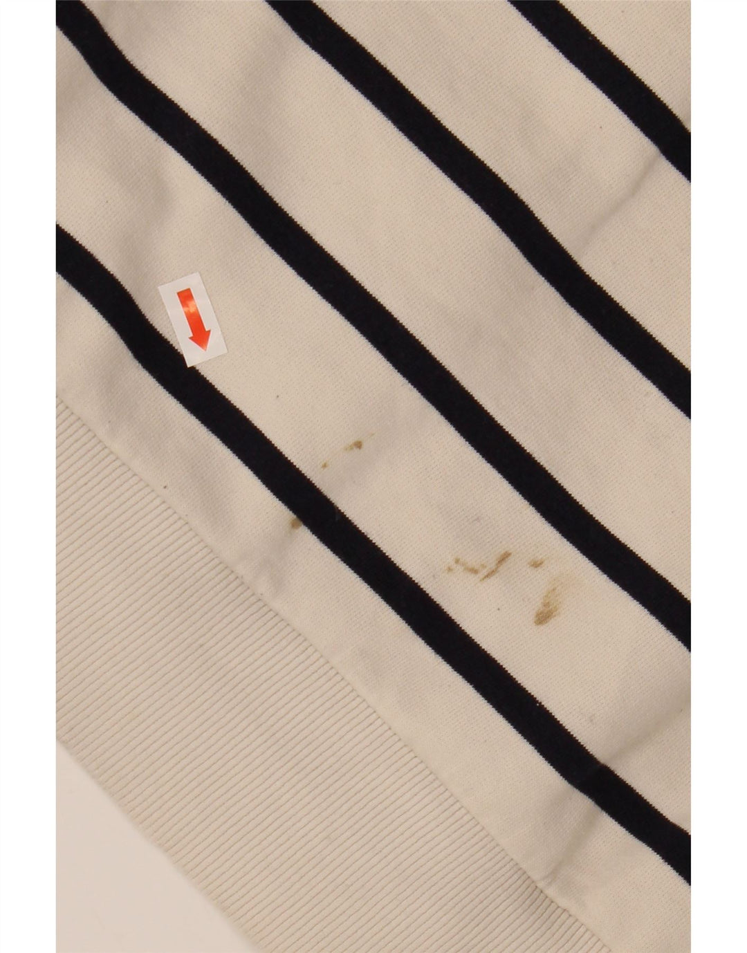 Damska bluza ZARA Crop Sweter UK 16, duża, bawełniana w białe paski