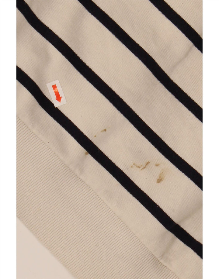 Damska bluza ZARA Crop Sweter UK 16, duża, bawełniana w białe paski