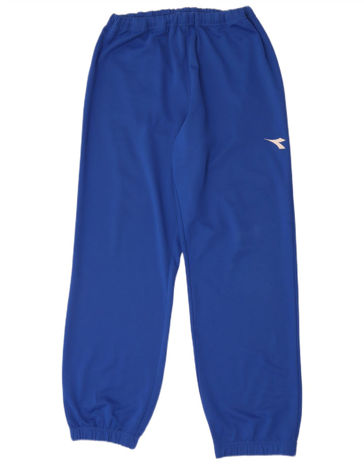 Męskie spodnie dresowe Diadora Joggery, duże, niebieskie, poliestrowe