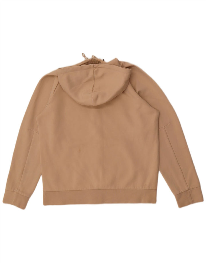 Męski sweter Puma z kapturem i zamkiem, średnio beżowy, bawełniany