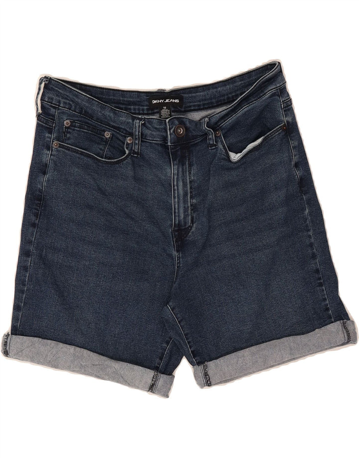 DKNY Womens Denim Shorts US 10 Large W30 Blue Cotton Vintage Dkny and Second-Hand Dkny from Messina Hembry 