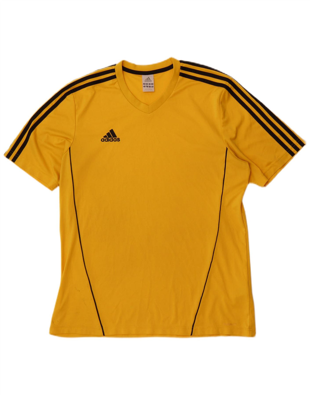 Adidas Męski T-shirt Top Duży Żółty Poliester