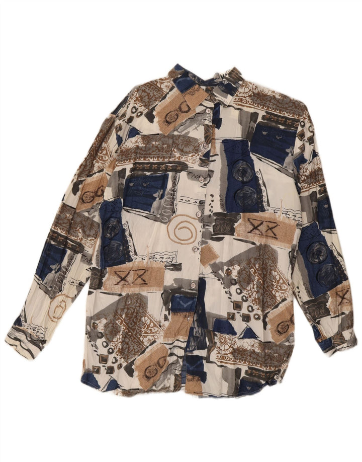 Koszula damska Vintage EU 44 XL Wielobarwna patchworkowa wiskoza