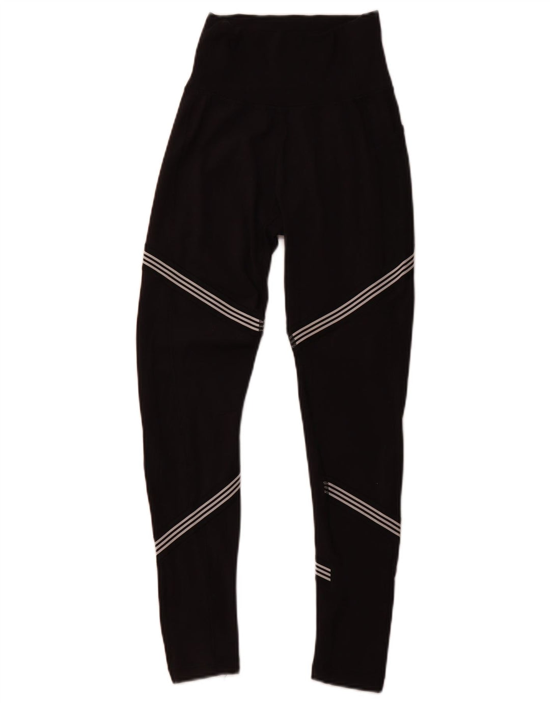 Damskie legginsy ADIDAS Climalite UK 6 XS, poliester w czarne paski