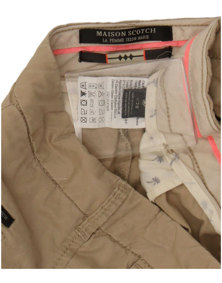 Damskie spodenki Chino Maison Scotch W28 Średni beż, bawełna