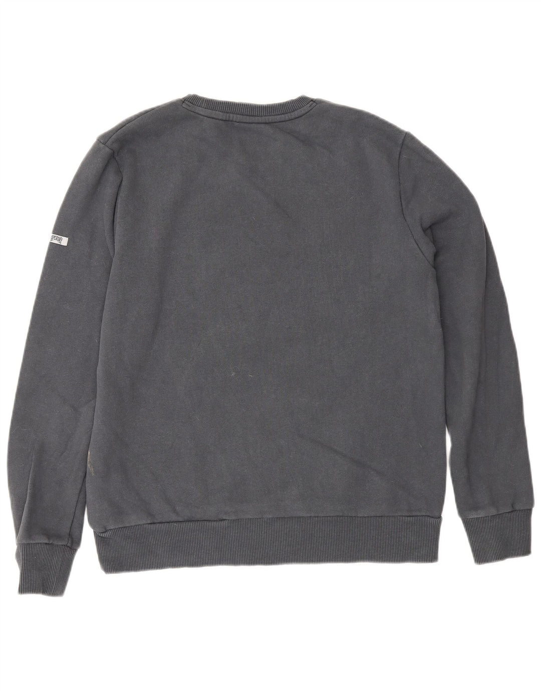 Damski sweter Superdry Graphic o luźnym kroju, UK 12, średni szary