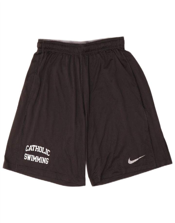 Męskie spodenki sportowe Nike Dri Fit Graphic, średni czarny poliester