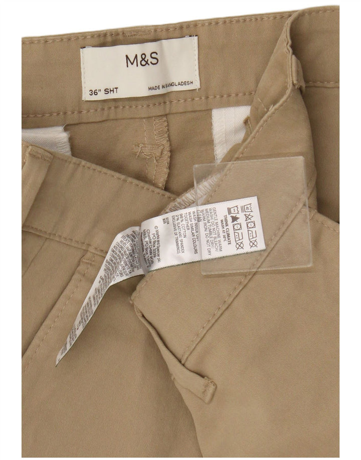 Męskie spodenki Chino Marks & Spencer W36, duże, beżowe, bawełniane