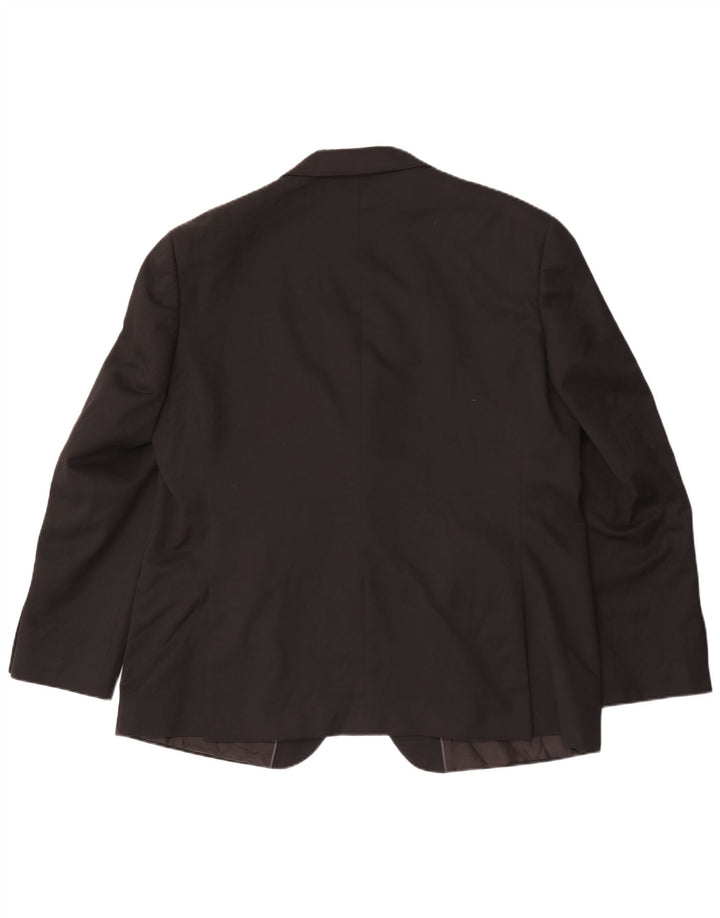 Marks & Spencer Męska marynarka zapinana na 2 guziki, UK 46 XL, czarny poliester