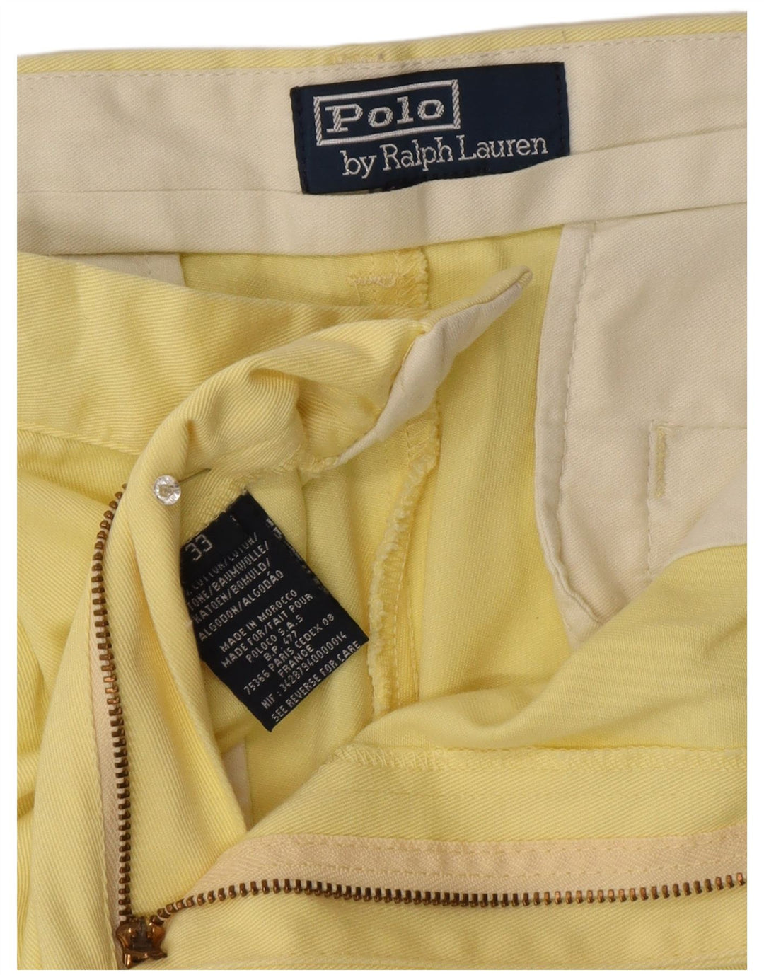 Spodenki męskie Polo Ralph Lauren Pegged Chino W33 Średnio-żółta bawełna