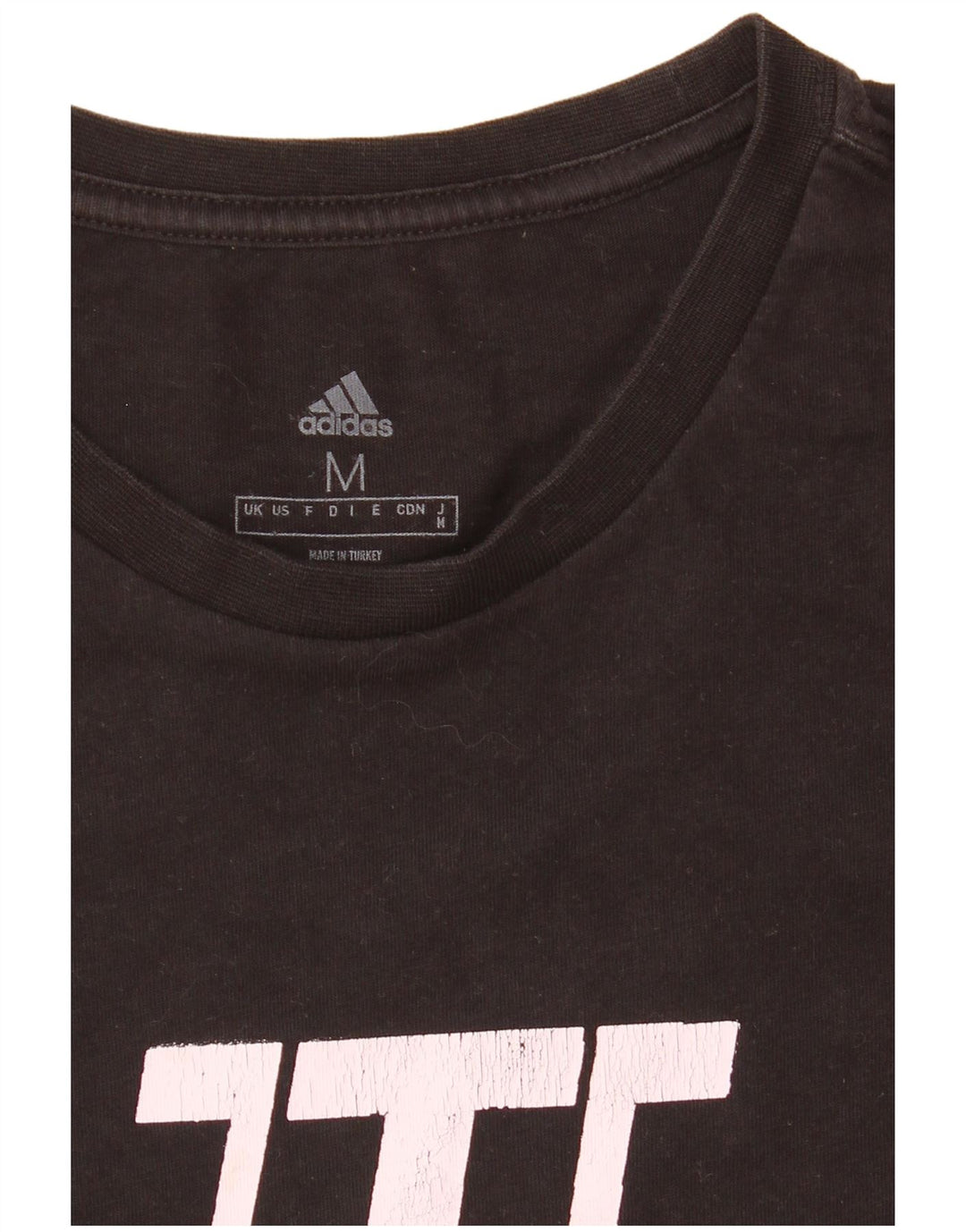 Męska koszulka graficzna Adidas Top Medium Black