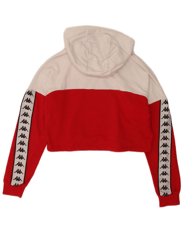 Damska bluza z kapturem Kappa Oversized Graphic UK 14 w kolorze średniej czerwieni