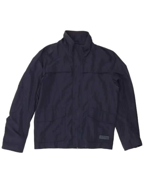 CHAMPION Mens Utility Jacket UK 40 Large Navy Blue Polyester