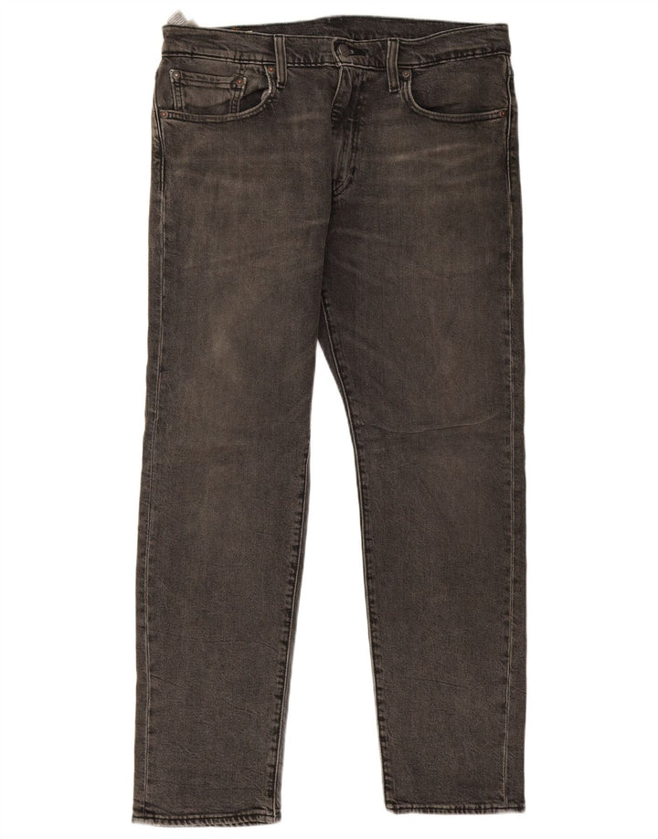 Męskie jeansy Levi's 502 Tapered W32 L30 Szara bawełna