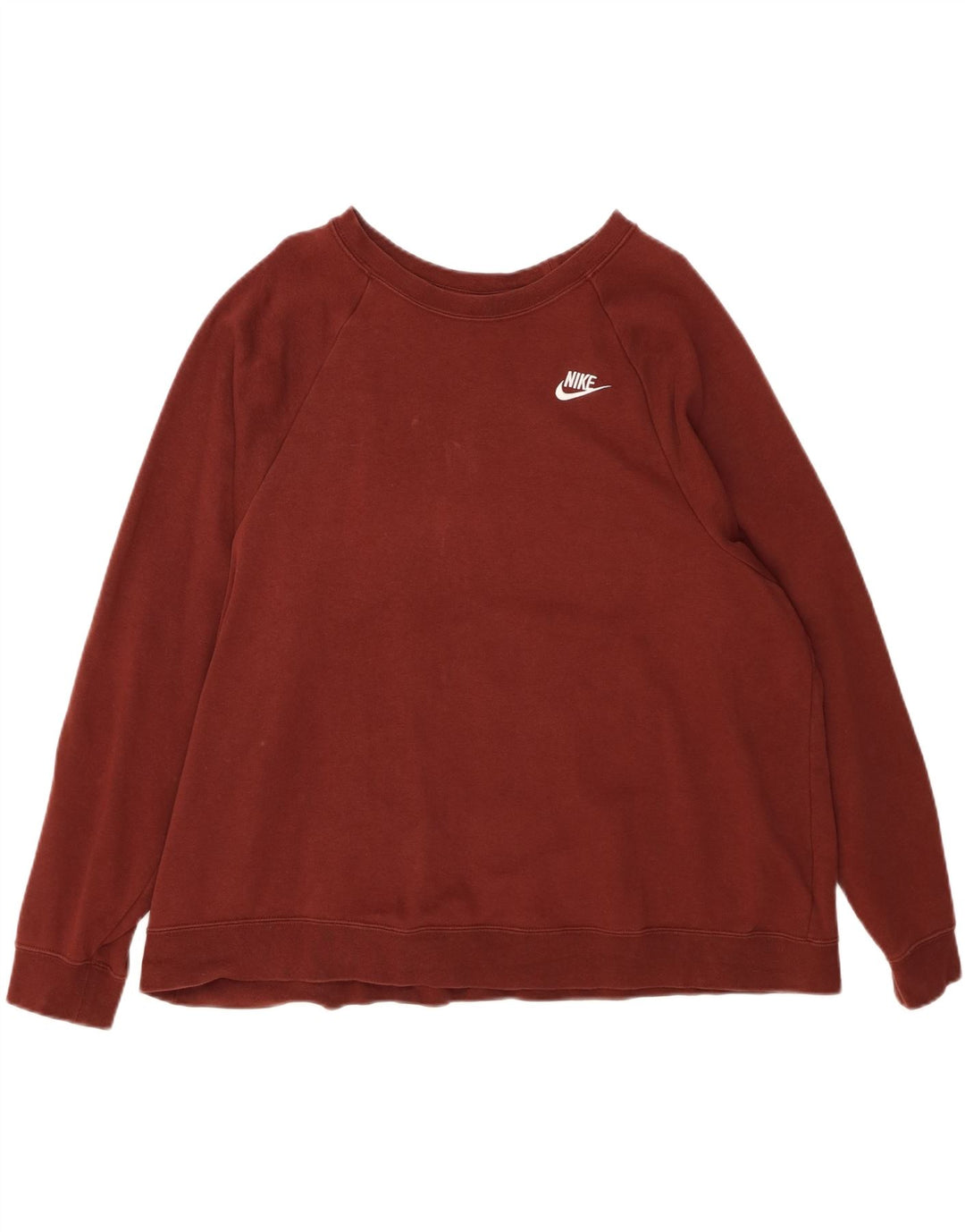 NIKE Mens Oversized Sweatshirt Jumper XL Brown Cotton Vintage Nike and Second-Hand Nike from Messina Hembry 