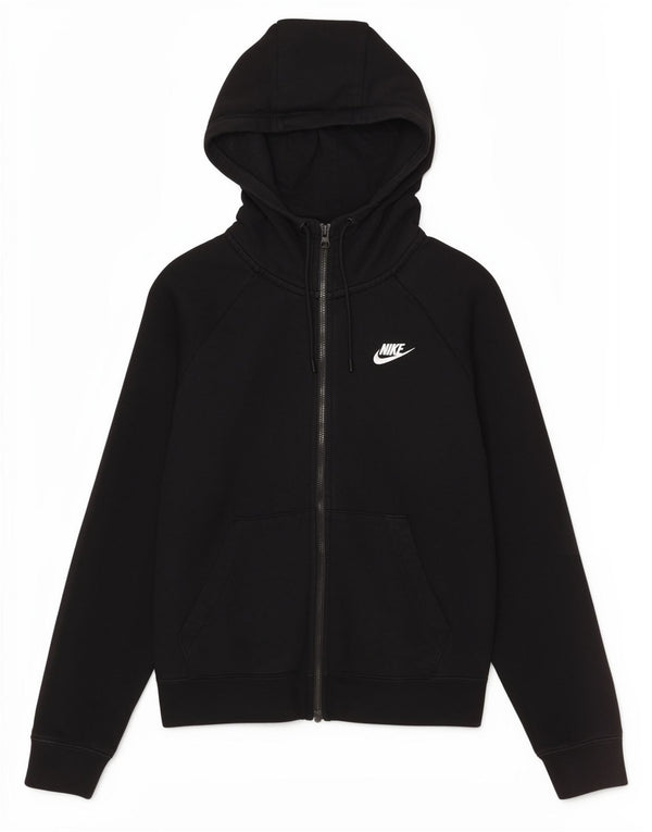 Damski sweter z kapturem i zamkiem Nike UK 6 XS, czarny, bawełniany, sportowy