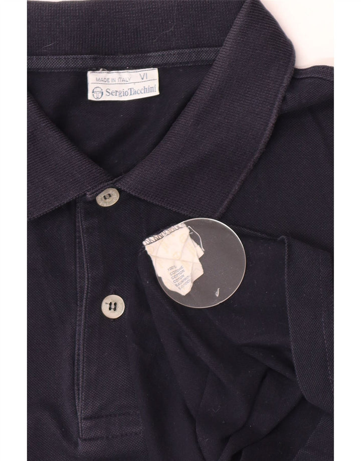 Męska koszulka polo Sergio Tacchini, duża, granatowa, bawełniana