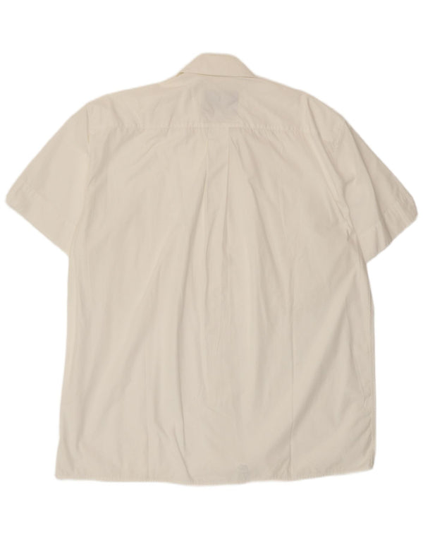 Męska koszula z krótkim rękawem Armata Di Mare, rozmiar 48, 2XL, biała bawełna