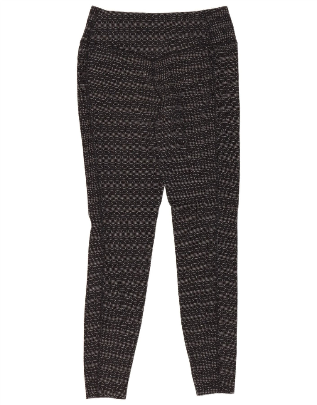 Damskie legginsy Nike Dri Fit UK 10, małe, czarne, bawełniane paski