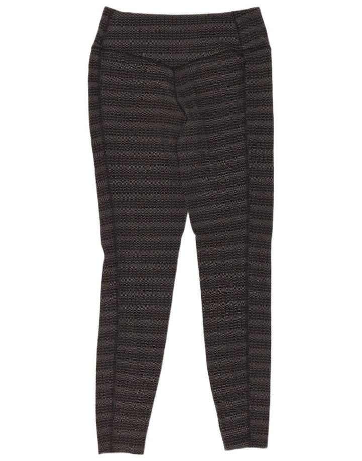 Damskie legginsy Nike Dri Fit UK 10, małe, czarne, bawełniane paski