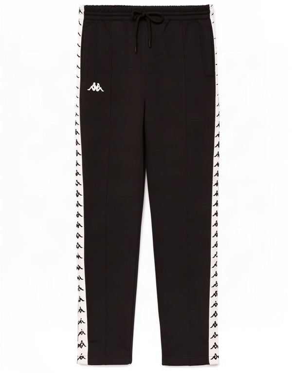 Kappa Womens Graphic Tracksuit Trousers UK 10 Small Black Colourblock